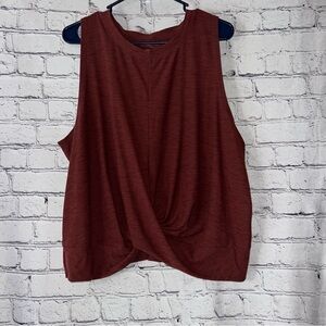 Old Navy Active Breathe On Front Twist Sleeveless Tank Burgundy Size XXL
